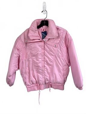 Vintage Retro Serac Pink Women's Ski Snow Jacket Snap Zipper Closure Size 6